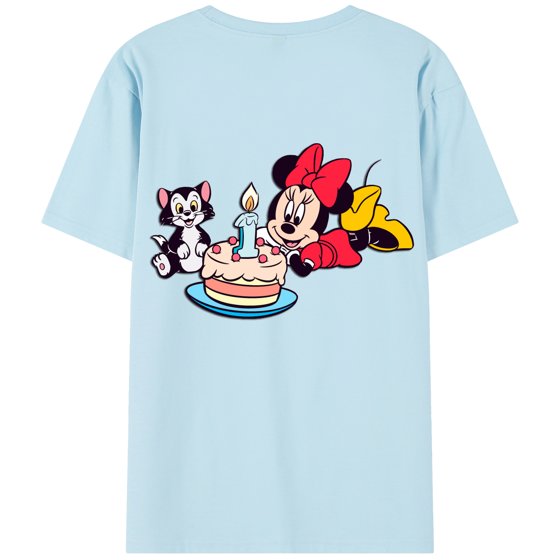 （画像用） ミッキーマウス Mickey Mouse 綿100％半袖Tシャツ（背面プリント）